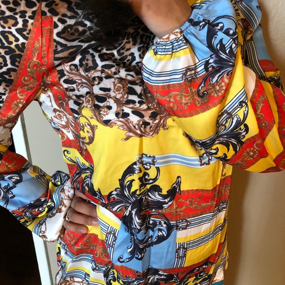 Frill-Neck Baroque Blouse